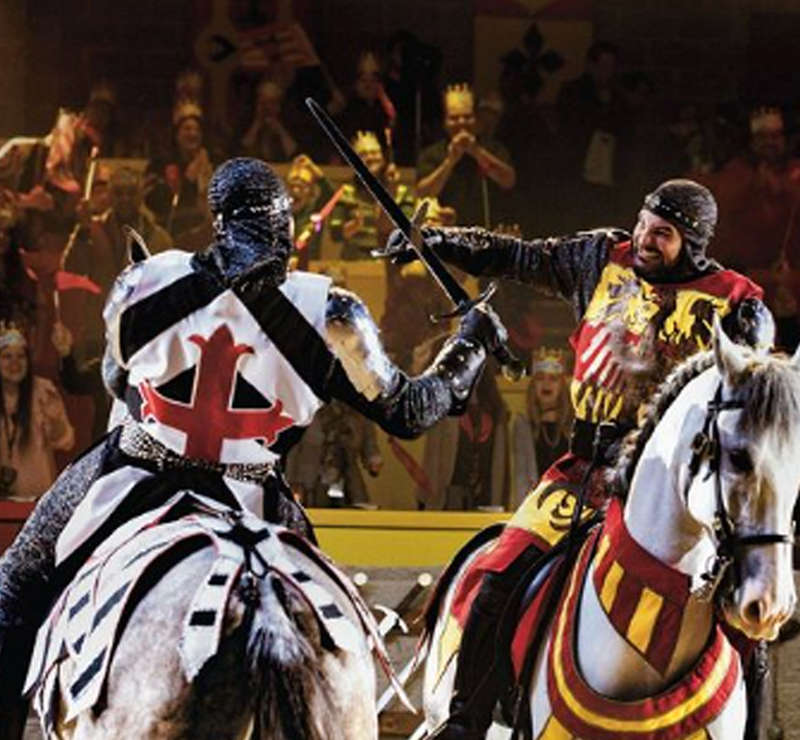 medieval knights jousting at medieval times